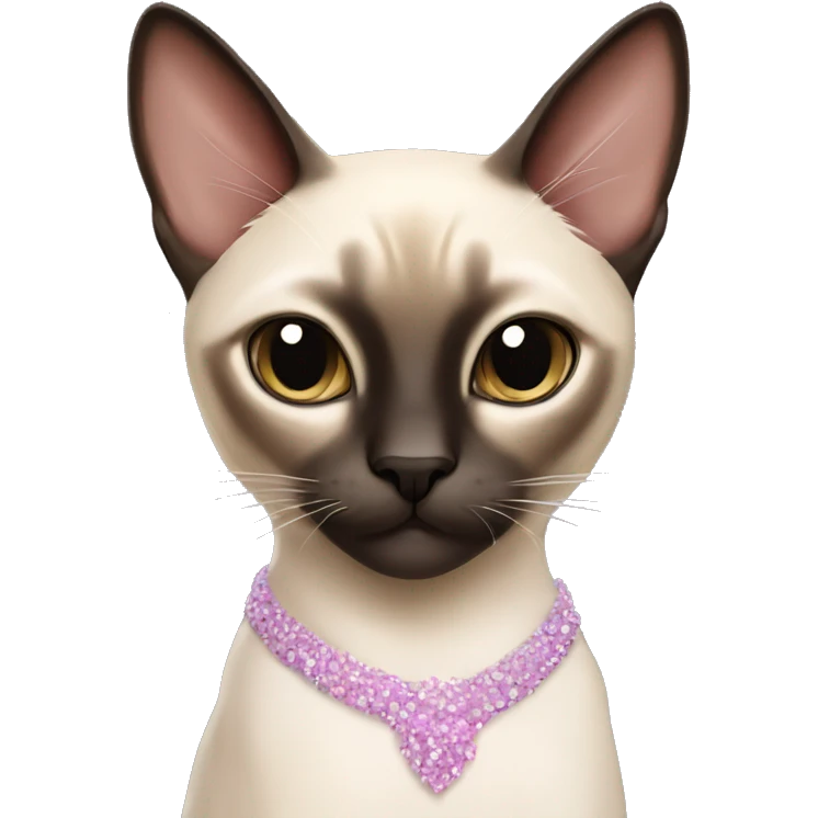 Siamese cat balerina emoji