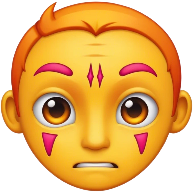 Silly Scar on forehead emoji