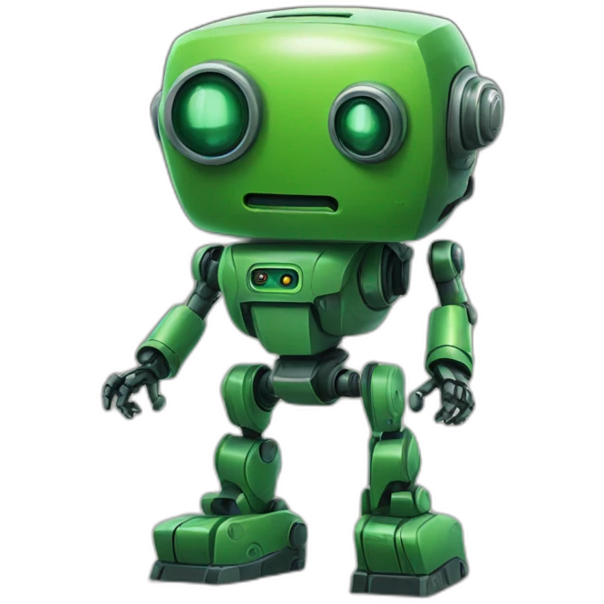 green robot emoji