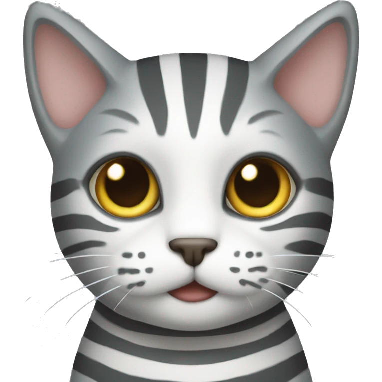 cat with grey stripes emoji