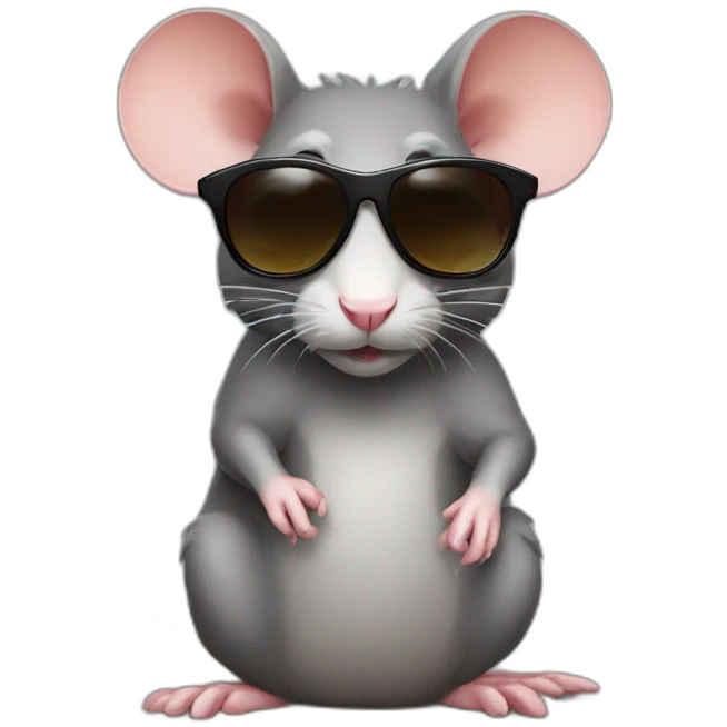 cool rat with sunglasses emoji