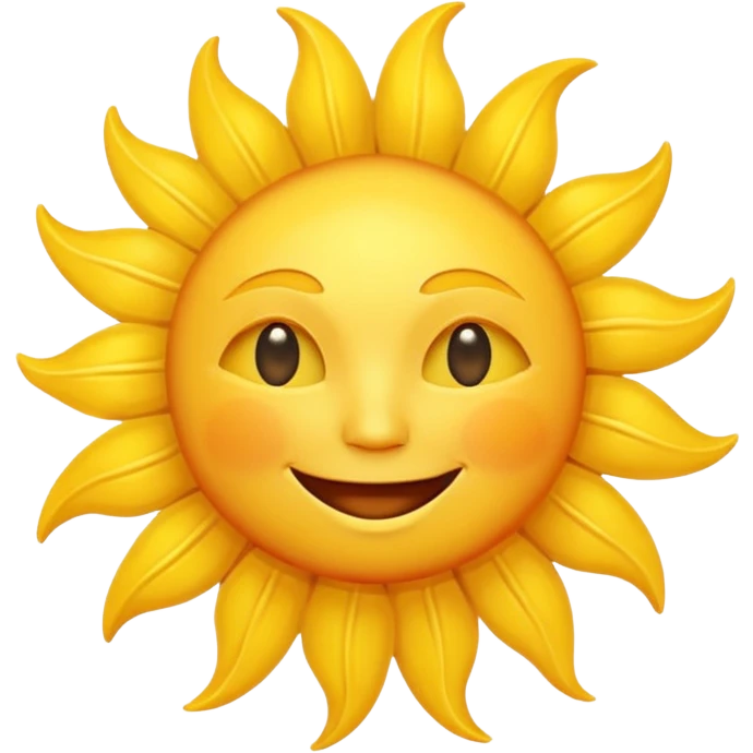 smiling sun emoji emoji