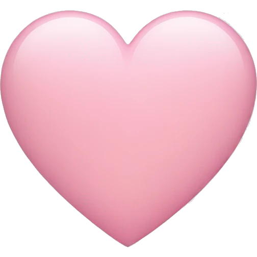 A light pink heart emoji