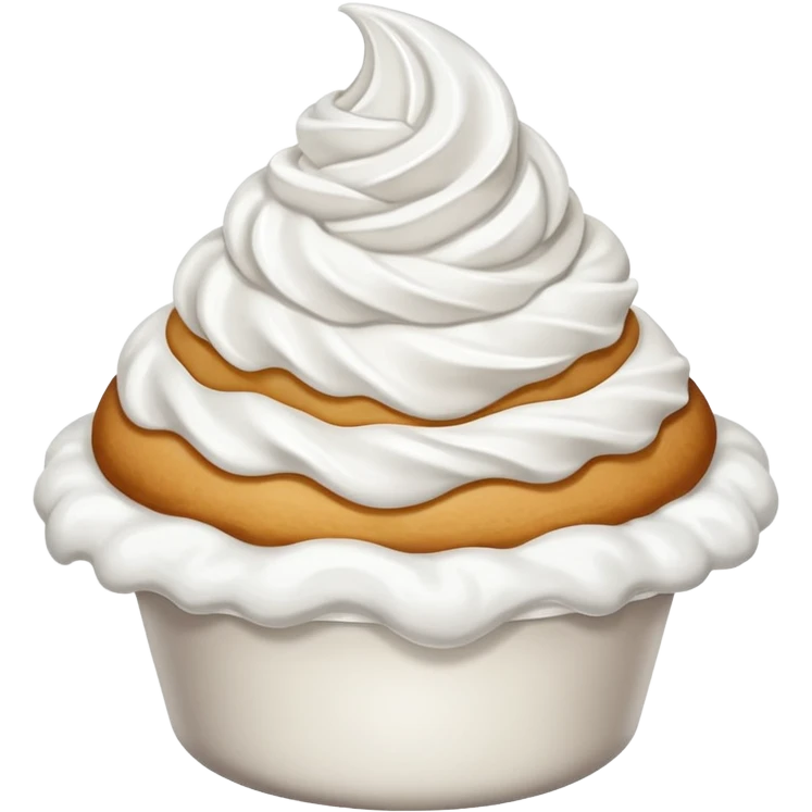 grey whip cream emoji