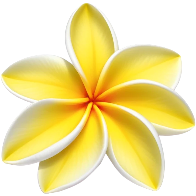 A plumeria flower  emoji