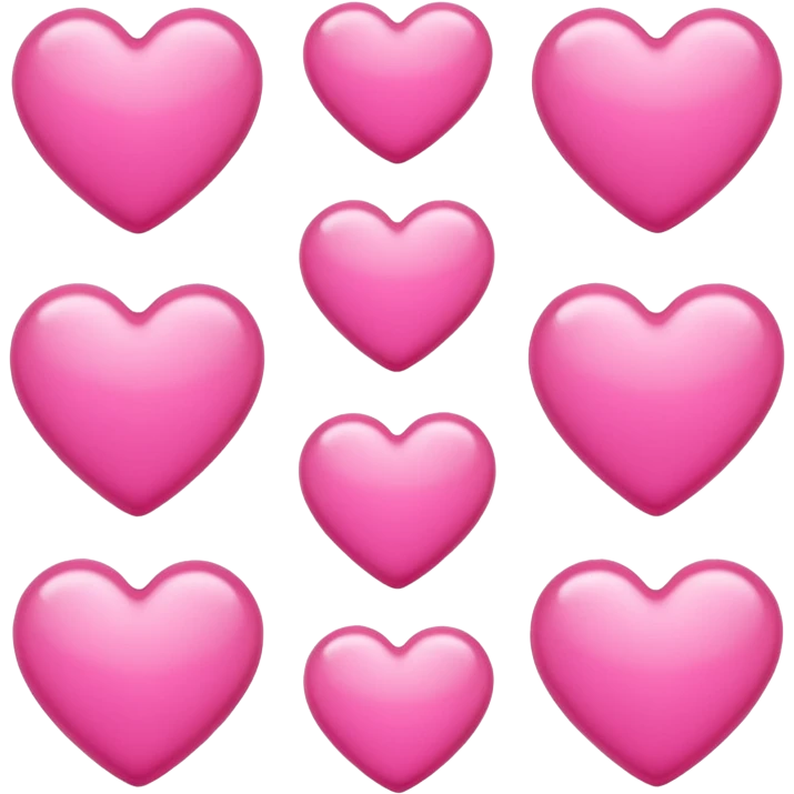 Pink hearts emoji