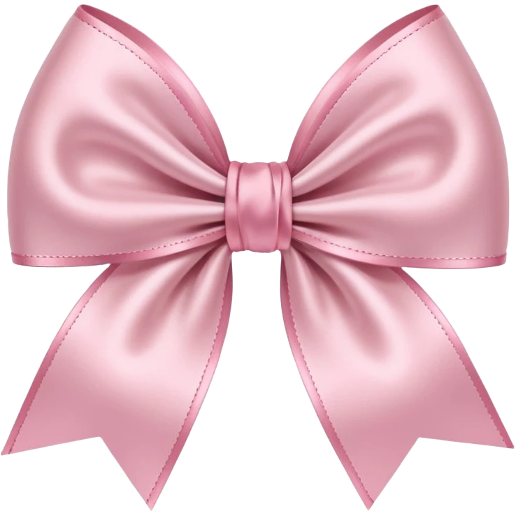 light pink ribbon bow emoji