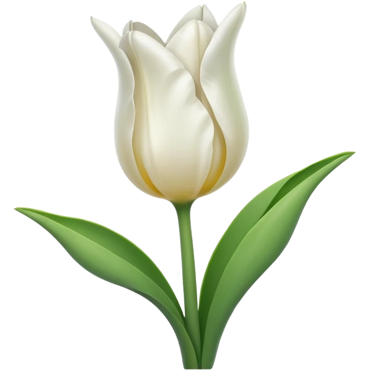 White tulip  emoji