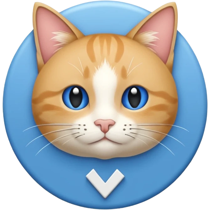 Details
The figure is a solid blue circle (TikTok Blue: #20D5F7).
The icon is a white checkmark (#FFFFFF), right in the middle.
Size 12px × 12px (in profile), proportional to font size.
Place adjacent (2-4px separator) to the username meowflis@, and medium vertically with it.
Click function emoji