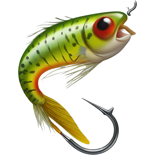 trout fly hook emoji
