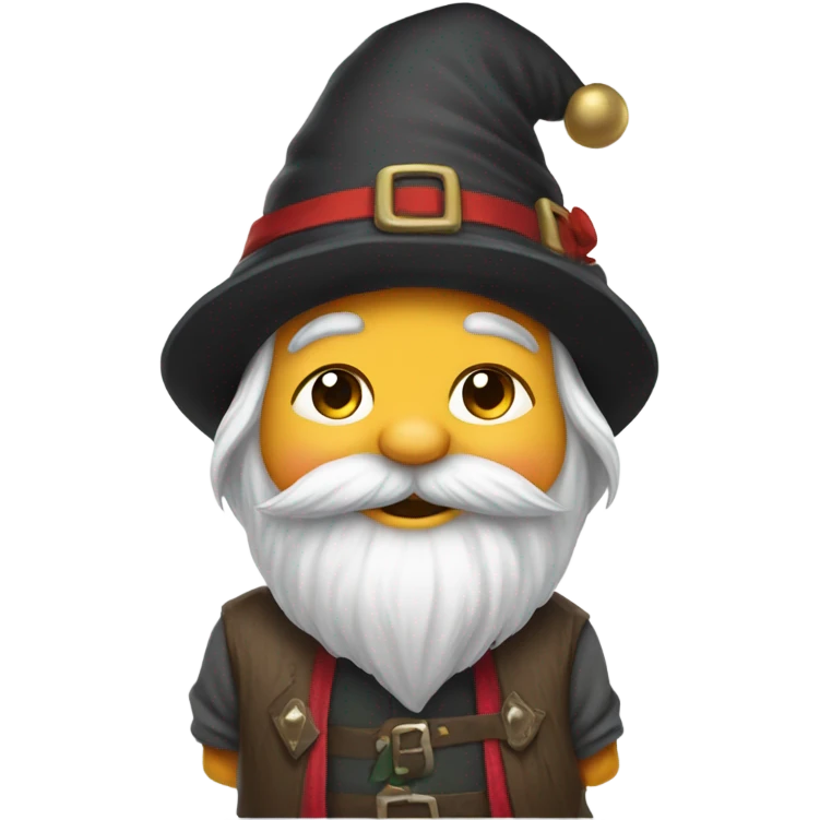 Black cat gnome emoji