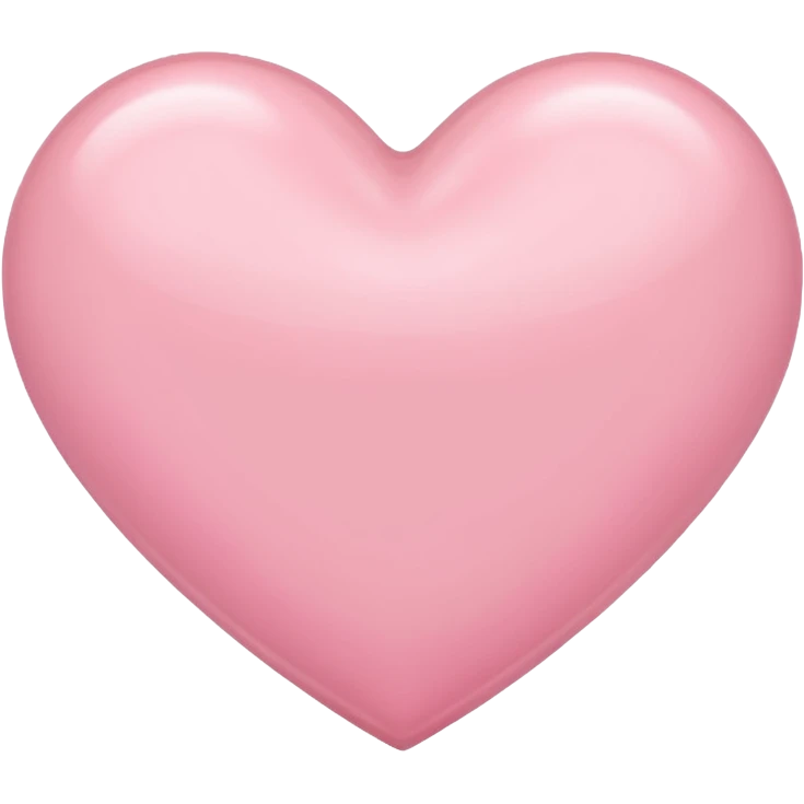 Light pink heart emoji