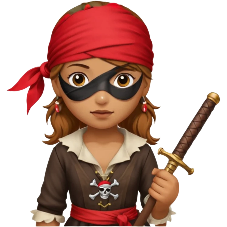 Girl pirate emoji