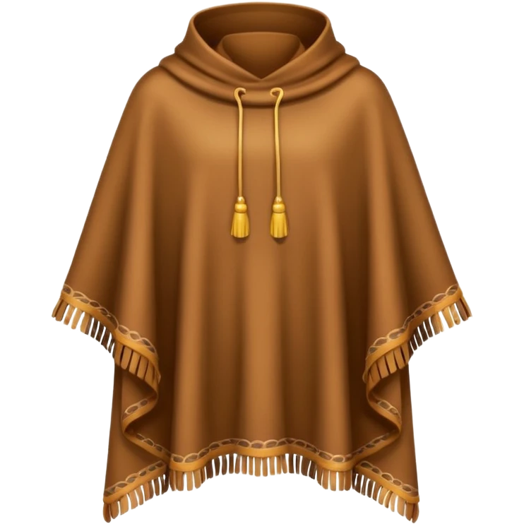 A brown poncho emoji