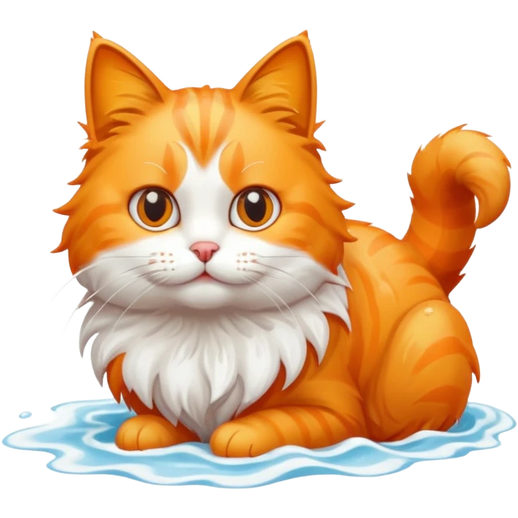 Cat on the beach emoji
