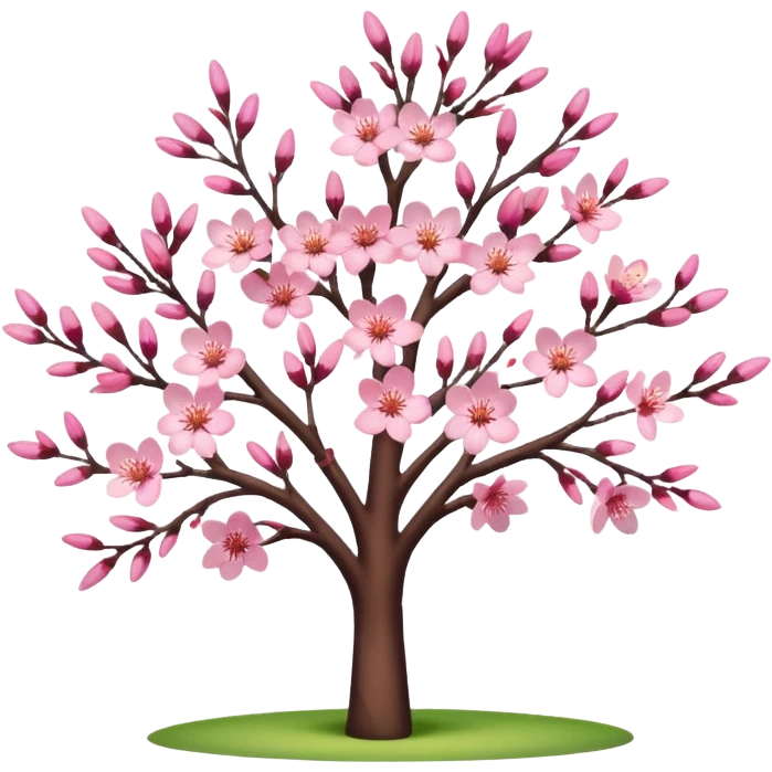 pink cherry blossom tree emoji