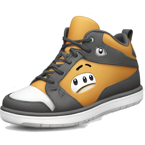 sneaker with smile emoji