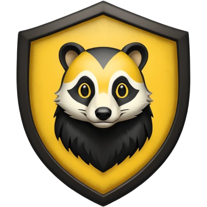 Hufflepuff crest Hogwarts emoji