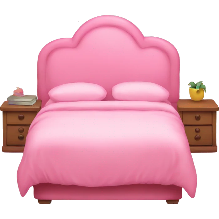 Pink bed emoji