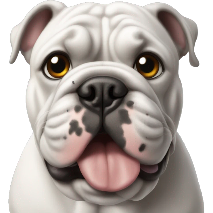 Bulldog francese grey emoji