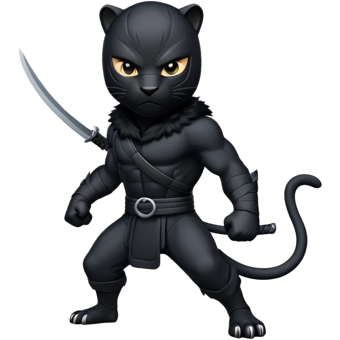 Ninja panther emoji