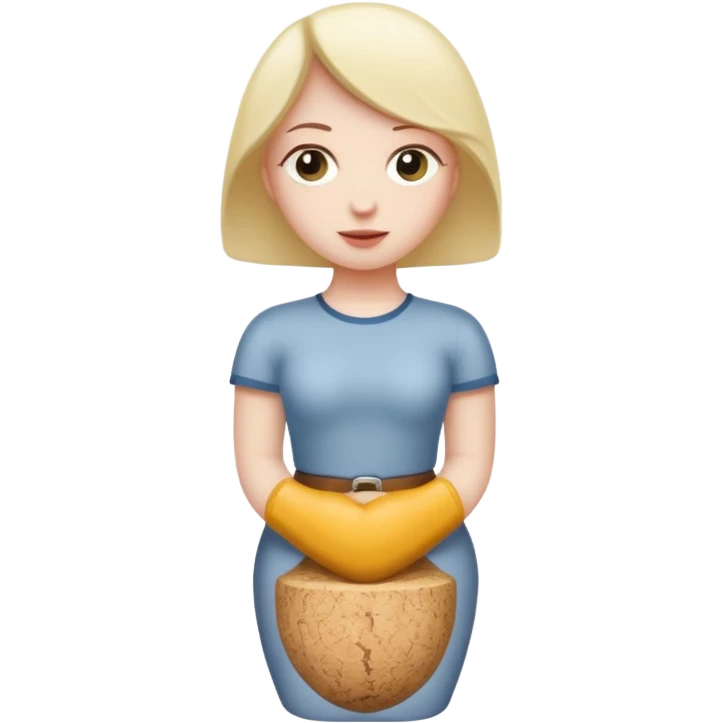 cork stopper in human butt emoji