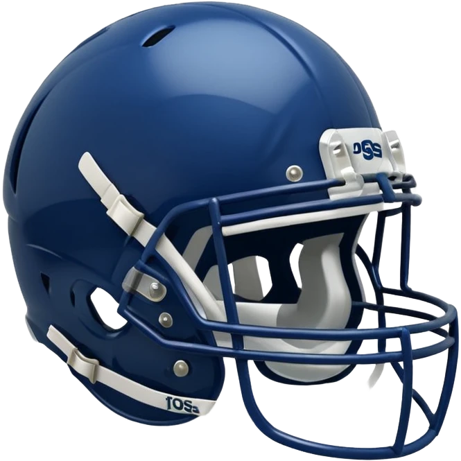 College football player helmet in Dark blue color emoji