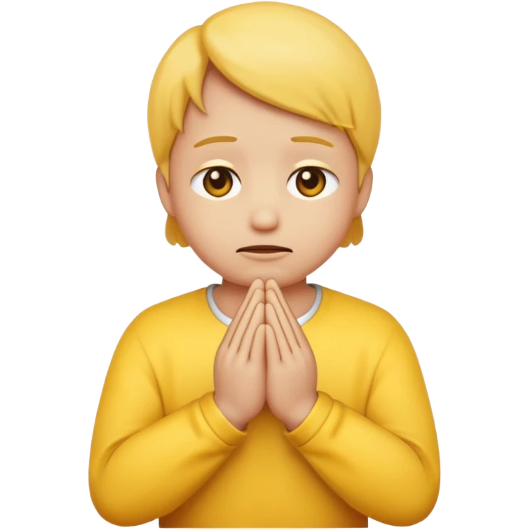 a sad emoji face praying emoji