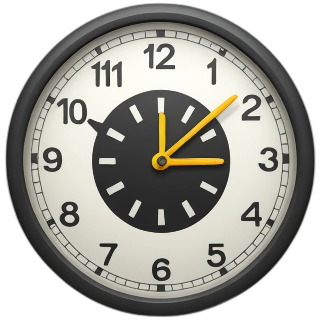 clock twelve emoji