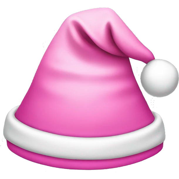 Pink Santa hat emoji
