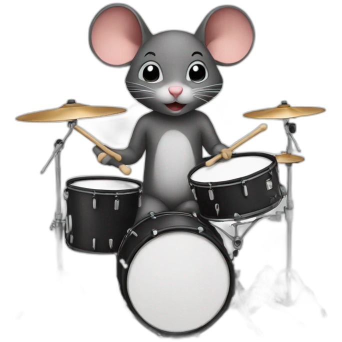 Drummer-mouse emoji