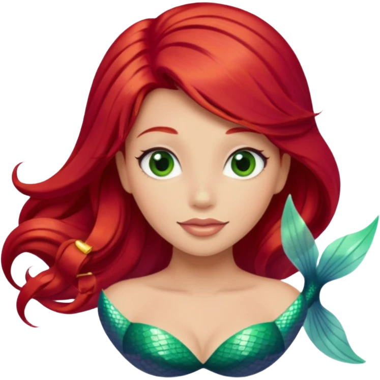 ariel Princess with fin emoji