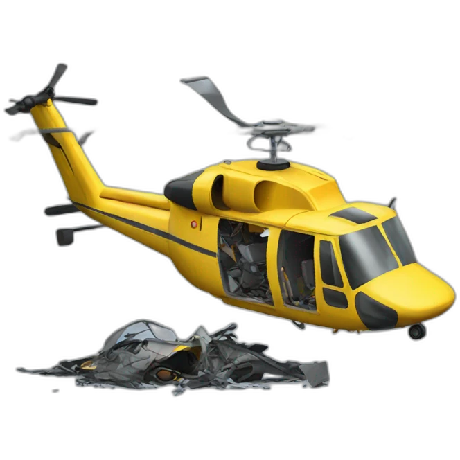 helicopter crash emoji