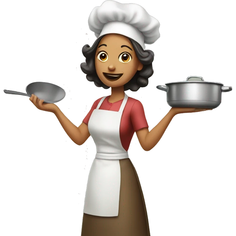 Housewife cooking emoji