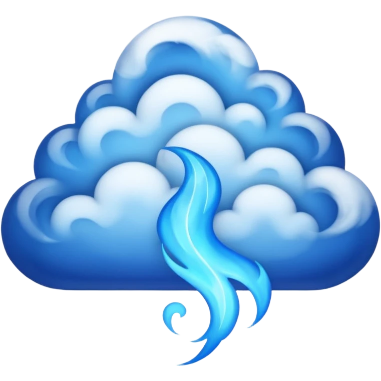 Blue fire emoji
