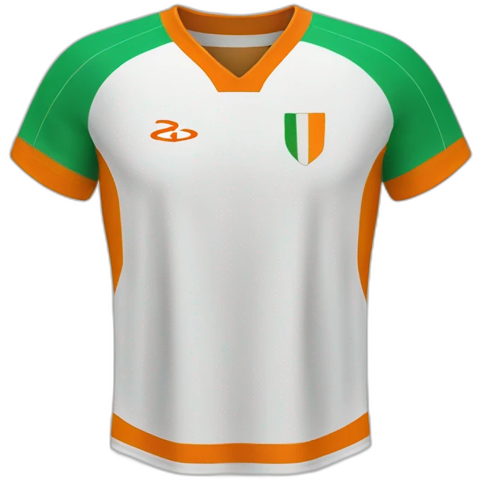 Ivorian football jersey emoji