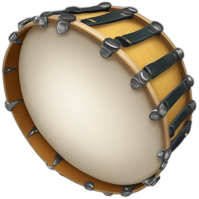 Arabian tambourine with metal jingles emoji