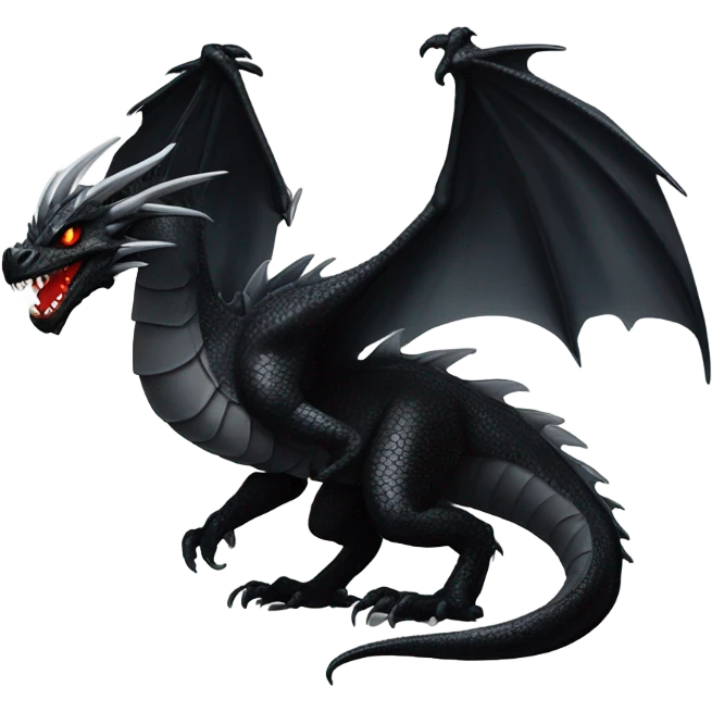 Black dragon emoji
