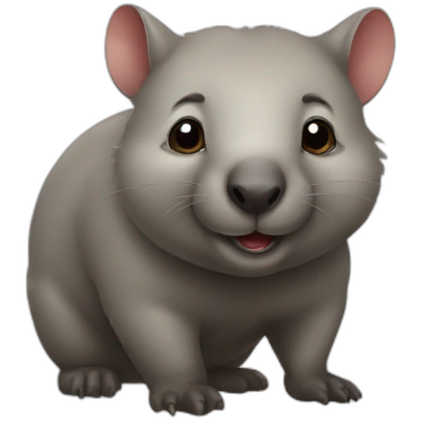 Cute wombat emoji