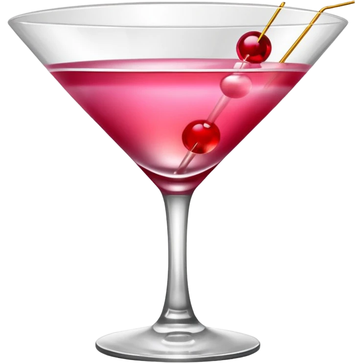 galentines red and pink cocktail emoji