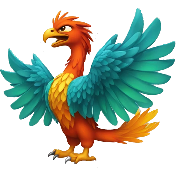 Phoenix drinking beer emoji
