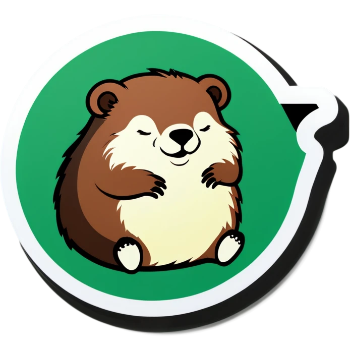 Marmot sleeping Sound alarm emoji
