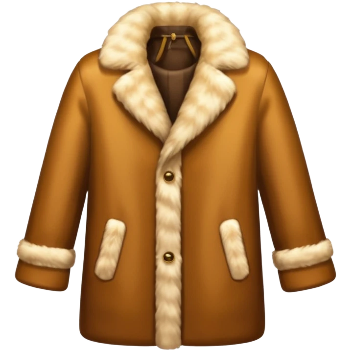 A luxurious fur coat emoji