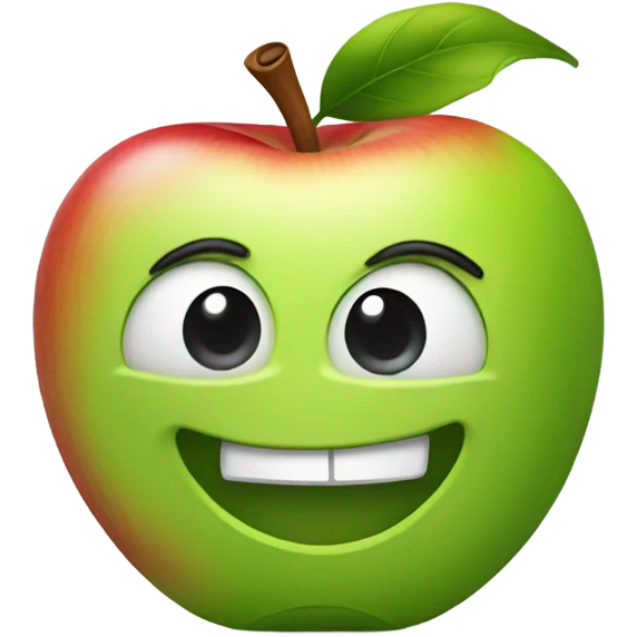 Apple winking  emoji