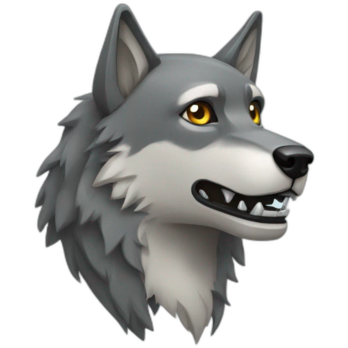 robot wolf emoji