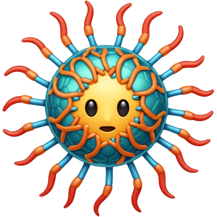  virus with many part emoji