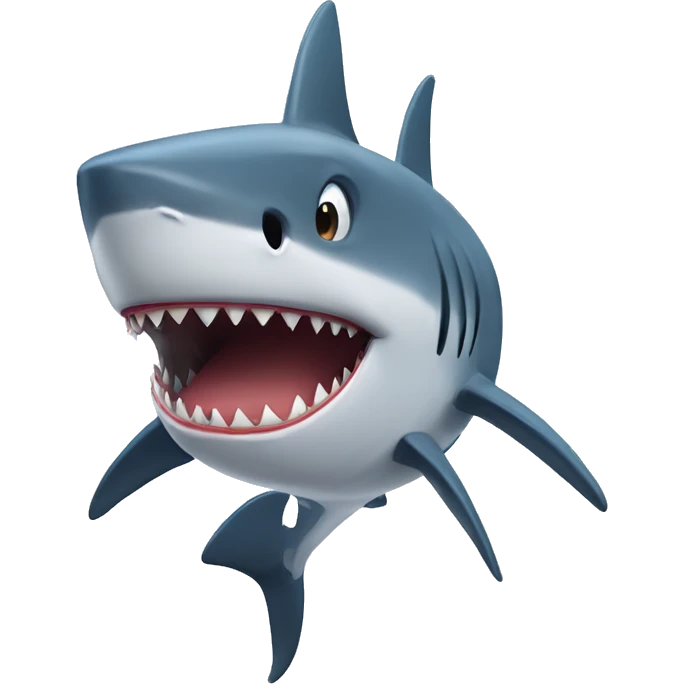 shark in gym emoji