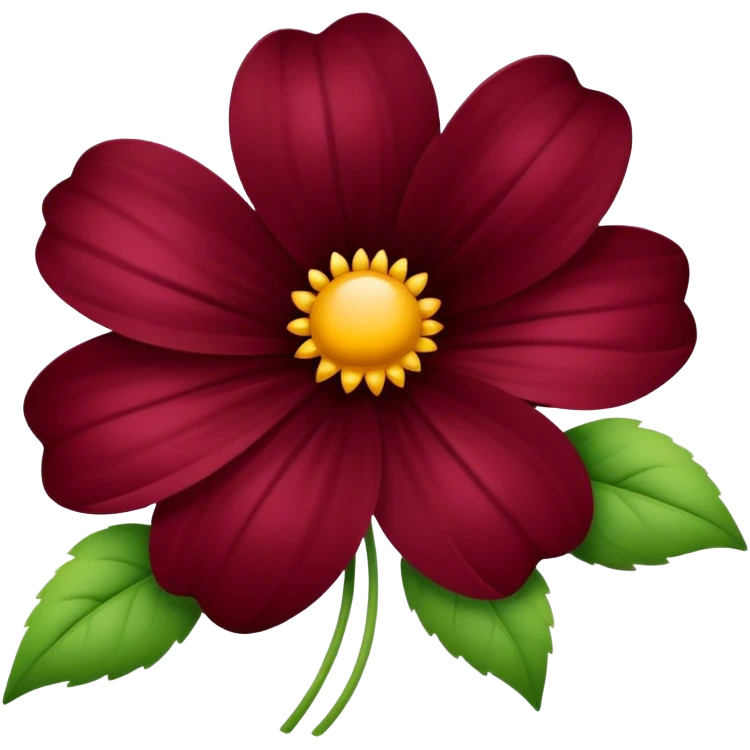 flower burgundy  emoji