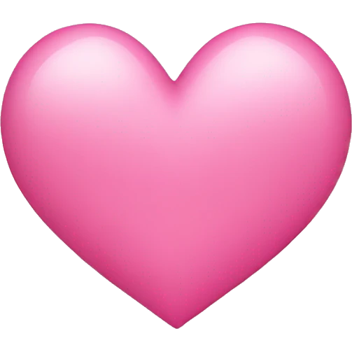 Pink heart.  emoji