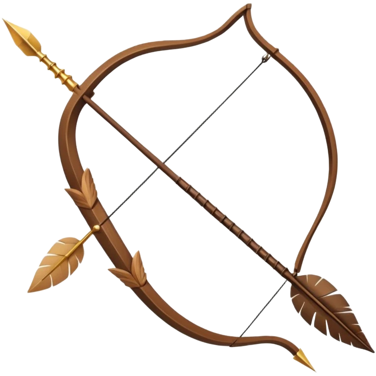 Bow & Arrow in action  emoji